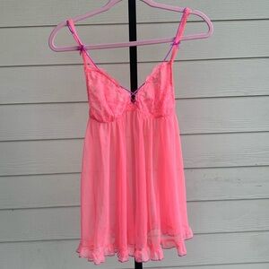 Victoria secret babydoll whimisical lace sheer chemise slip intimate slip